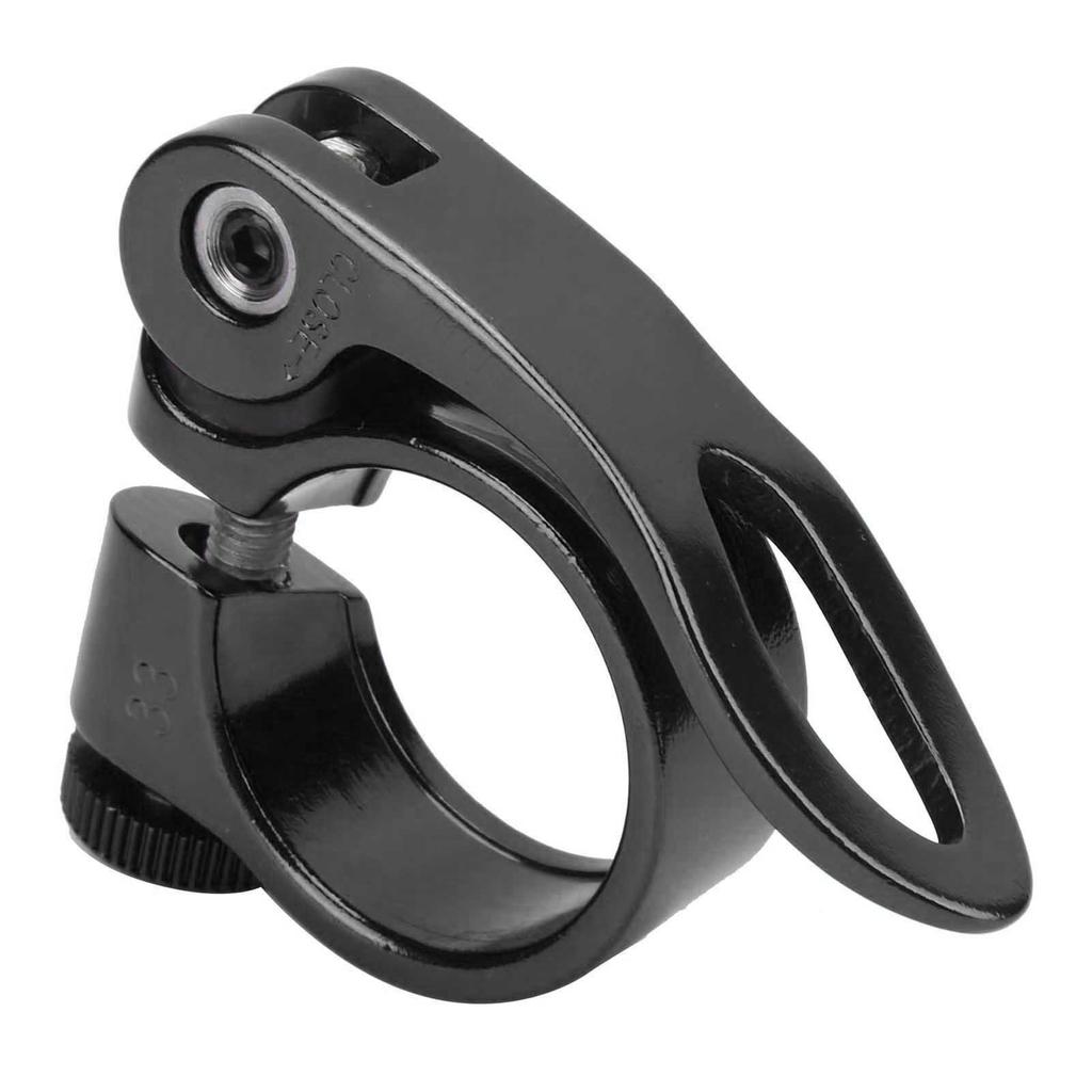 28.6mm Durable Bicycle Seat Tube Clamp Bike Aluminum Alloy Seatpost Clamp Bike AccessoryBlack