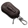 Universal Style Leather Car Key Bag Fashionable PU with Zipper Closure Customizable and Waterproof for Key Protection
