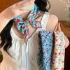 3pcs/set Korean Style Floral Neck Scarf Colorful Flower Square Headband Printed Headscarf Girls