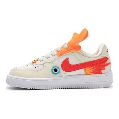 Force 1 Low LV8 EasyOn PS Year of the Dragon Kids Sneakers Cream Coconut-Milk White FZ5522-161