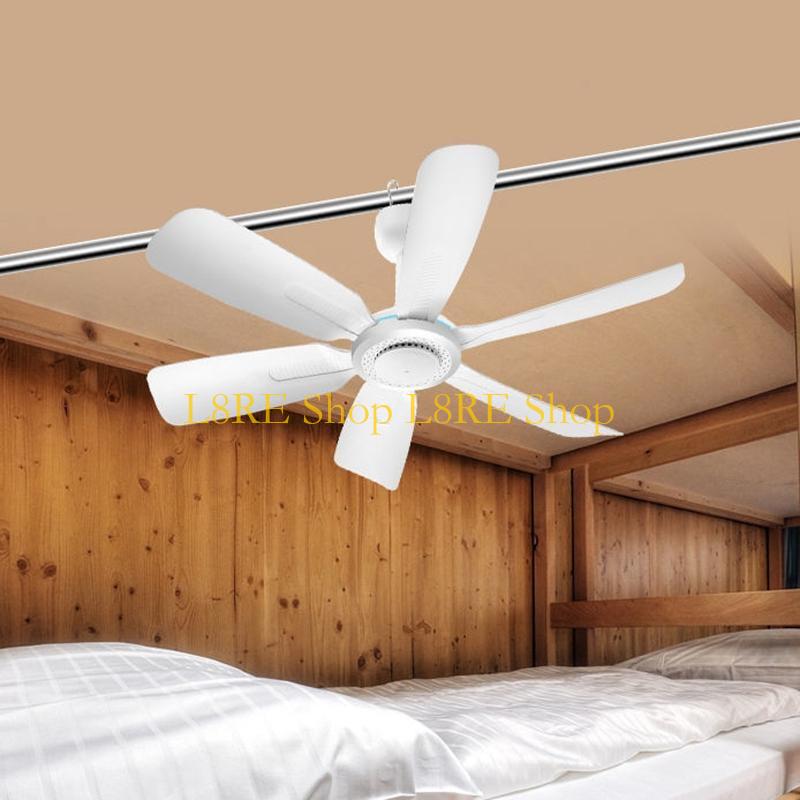 L8RE Silent Ceiling Fans 220V 20W No Light for Bedroom Living Room Office Hanging Fan