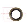 uxcell Oil Adhesive Seal M8 Bronze Tone Car Engine Oil