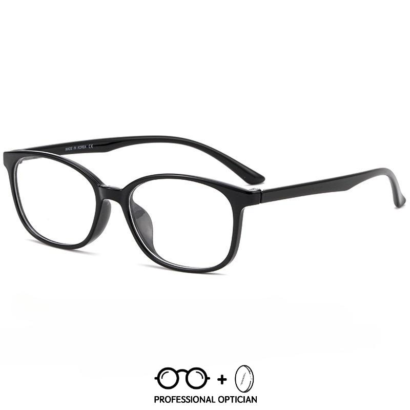 Ultra-Light TR90 Retro Round Full Frame Myopia Anti Blue Light Eyeglasses Optical Prescription Progressive Multifocales Glasses