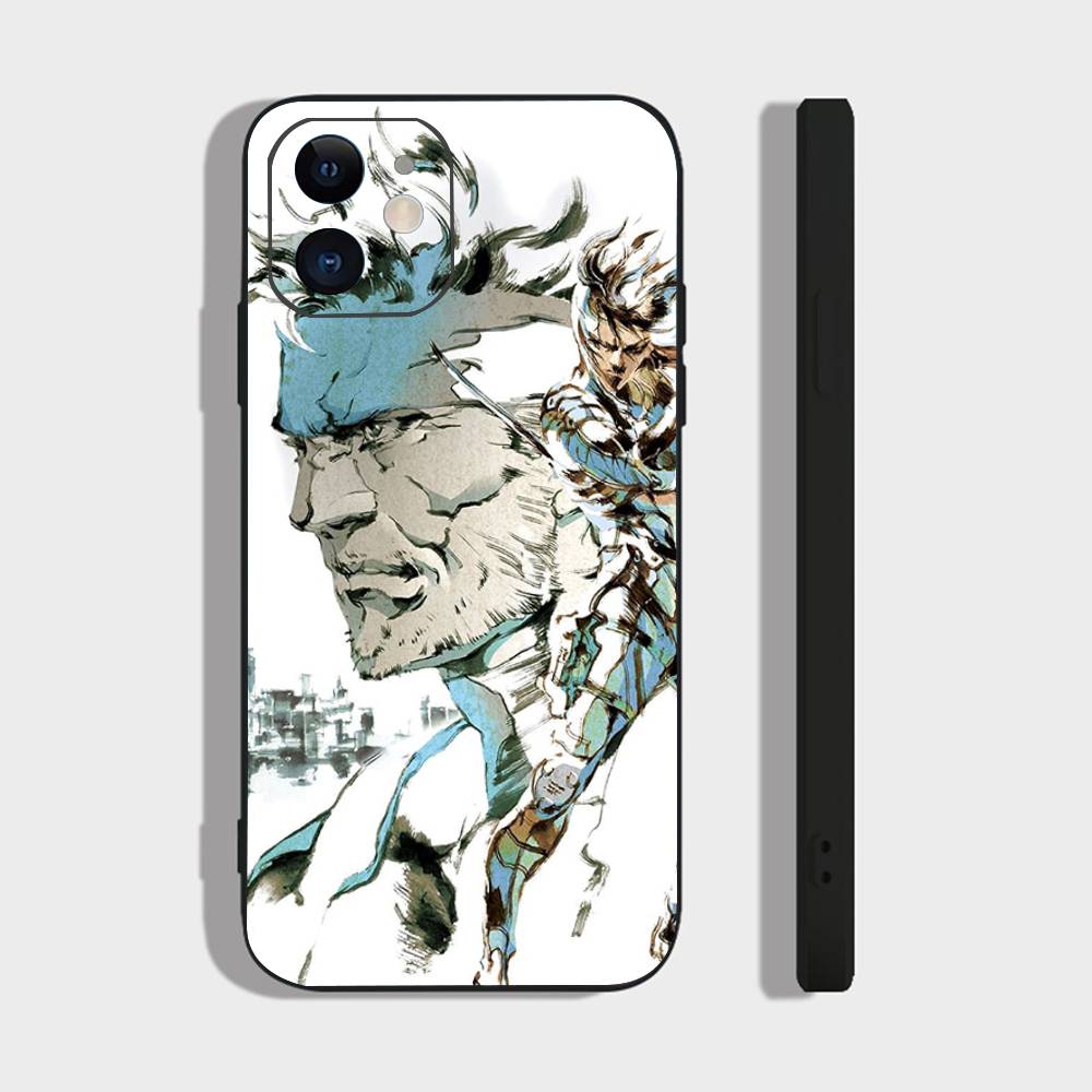 

Game M-metal Gear Solid Phone Case For IPhone 17 Air 16 15 14 13 Pro Max 11 12 Black Silicone Cover IPHONE 16PROMAX