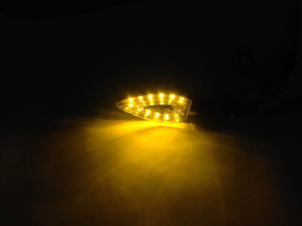 Nakira Motorcycle Turn Signals, Set of 4, Perforated Design, General Purpose Turn Signals, LED KTM Duke Ape, Monkey, Nkr732 (Black)