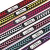 Personalized PU Leather Dog Collar Custom Braided Dog Collars Padded Pet Necklace Free Engraving for Small Medium Large Dogs Pug