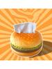 1pc Hamburger tissue box, living room tissue box, household tissue box, tissue box, home bathroom decoration, bathroom storage