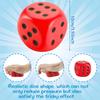 Squishy Foam Dice Stress Balls Soft Jumbo Dice Educational Learning Squeeze Anxiety Relieve Toy Gifts for Adults Kids Board Game