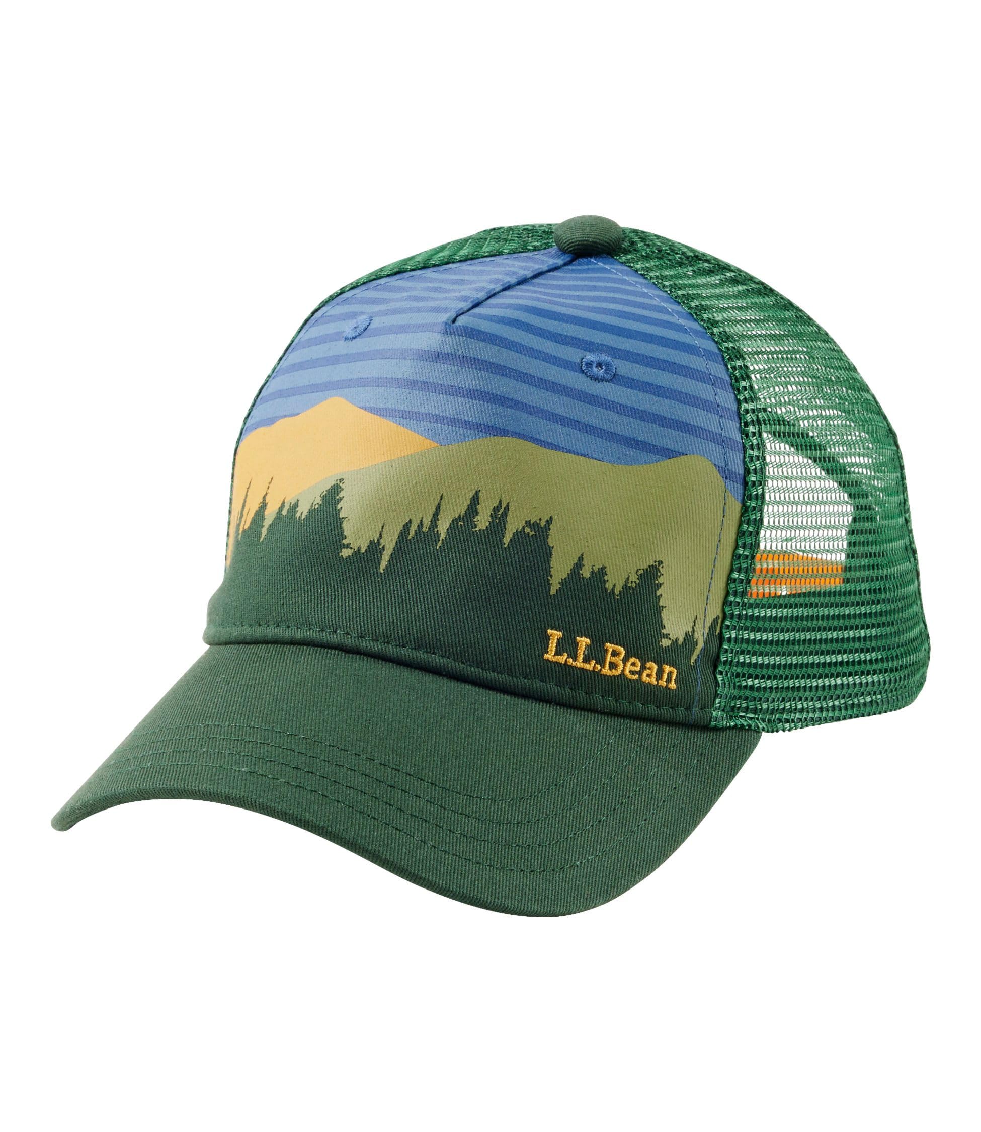 

Kids Trucker Hat One Size Fits Most Pinewood Green Forest Scenic Multicolor 1000232649 [L.L.Been]