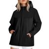 Women's Fashionable Color Blocked Long Sleeved Hooded Outdoor Thin Waterproof Running Sports Jacket, Submachine Jacket