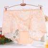 4PCS Mesh Transparent Seamless Lace Briefs Underpants Women Underwear Lace Flower Panties  Female