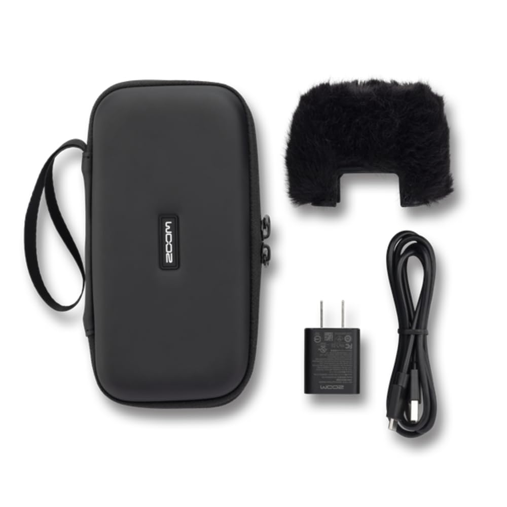 Accessory Pack for ZOOM H2essential Hairy Special AC Adapter APH-2e Windscreen, Case, USB-C Cable,