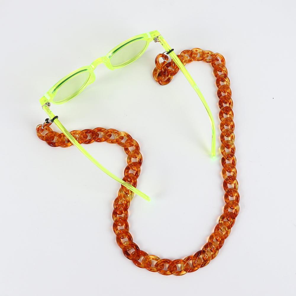 Acrylic Glasses Chains For Women Holder Cord Reading Sunglasses Chain Men Lanyard Eyeglasses Hanging Neck Chain Strap Rope Trend