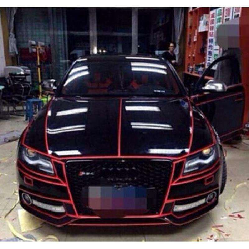 1 Roll 46M Red Reflective Strip Sticker Tape For Car Motorcyle Body Trim Decal