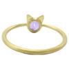 Marie-Helene de Taillac 22KYG 0.21ct Amethyst Little Cat Ring ring Yellow GoldUsed