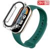 2 PACK Silicone Strap+case For Xiaomi Mi band 8 Replacement miband8 sport Bracelet Accessories smart band 8 waterproof cover