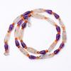 Natural Green Rutile Quartz Amethyst Carnelian Smooth Beads Necklace 3-18 Mm 18" UB-8608