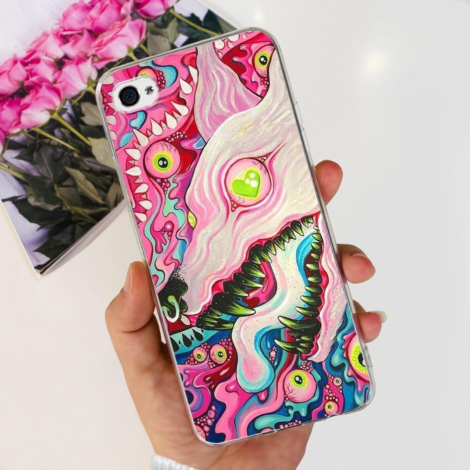 For iPhone 4 Case 3.5" Cute Cartoon Leopard Transparent Silicone Soft Cover For iPhone 4s iPhone4 Funda iPhone4s Shockproof Capa