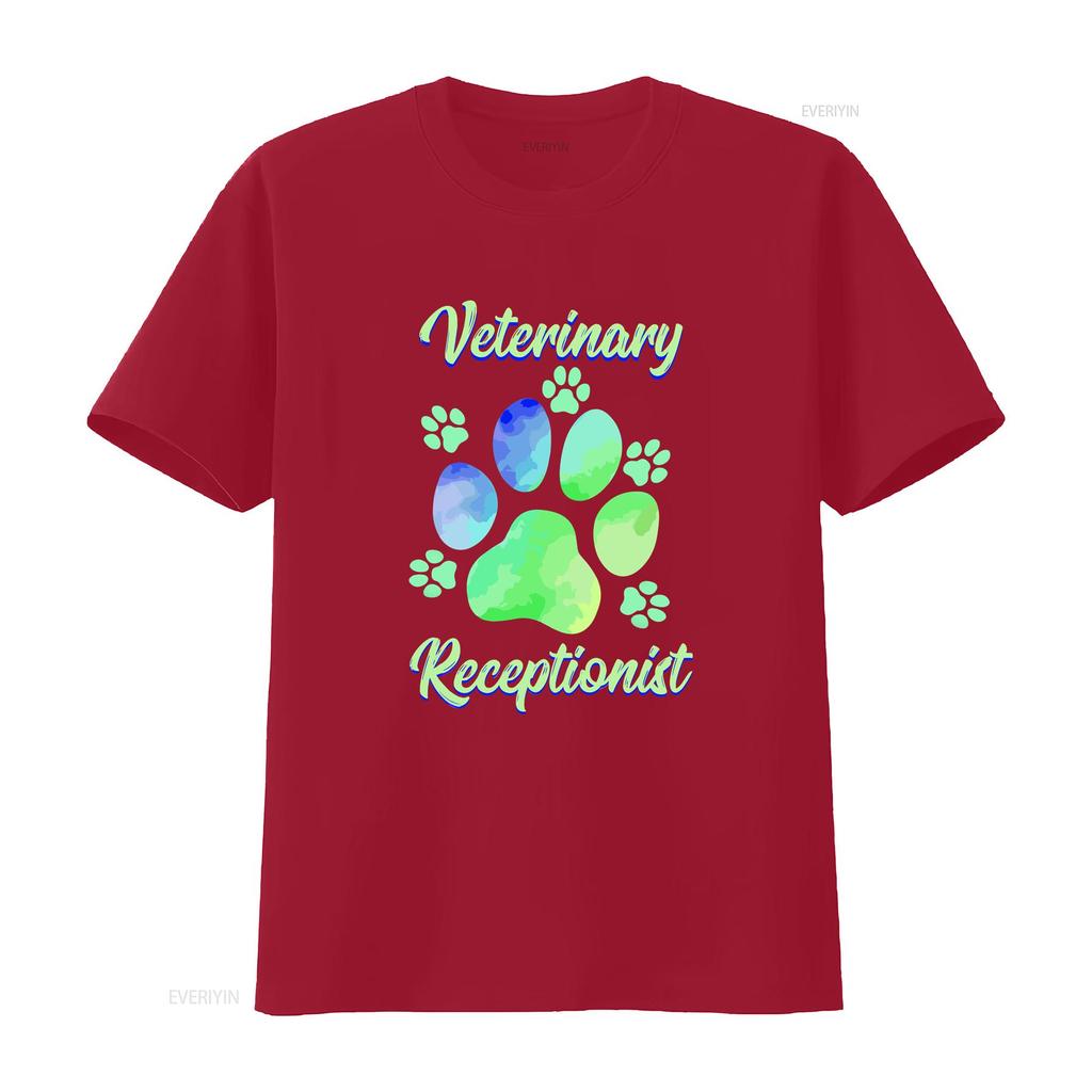Vet Tech T Shirt Reception Veterinarian Animal Veterinary Receptionist Vintage Washed Fashion Soft Streetwear Stylish Casual