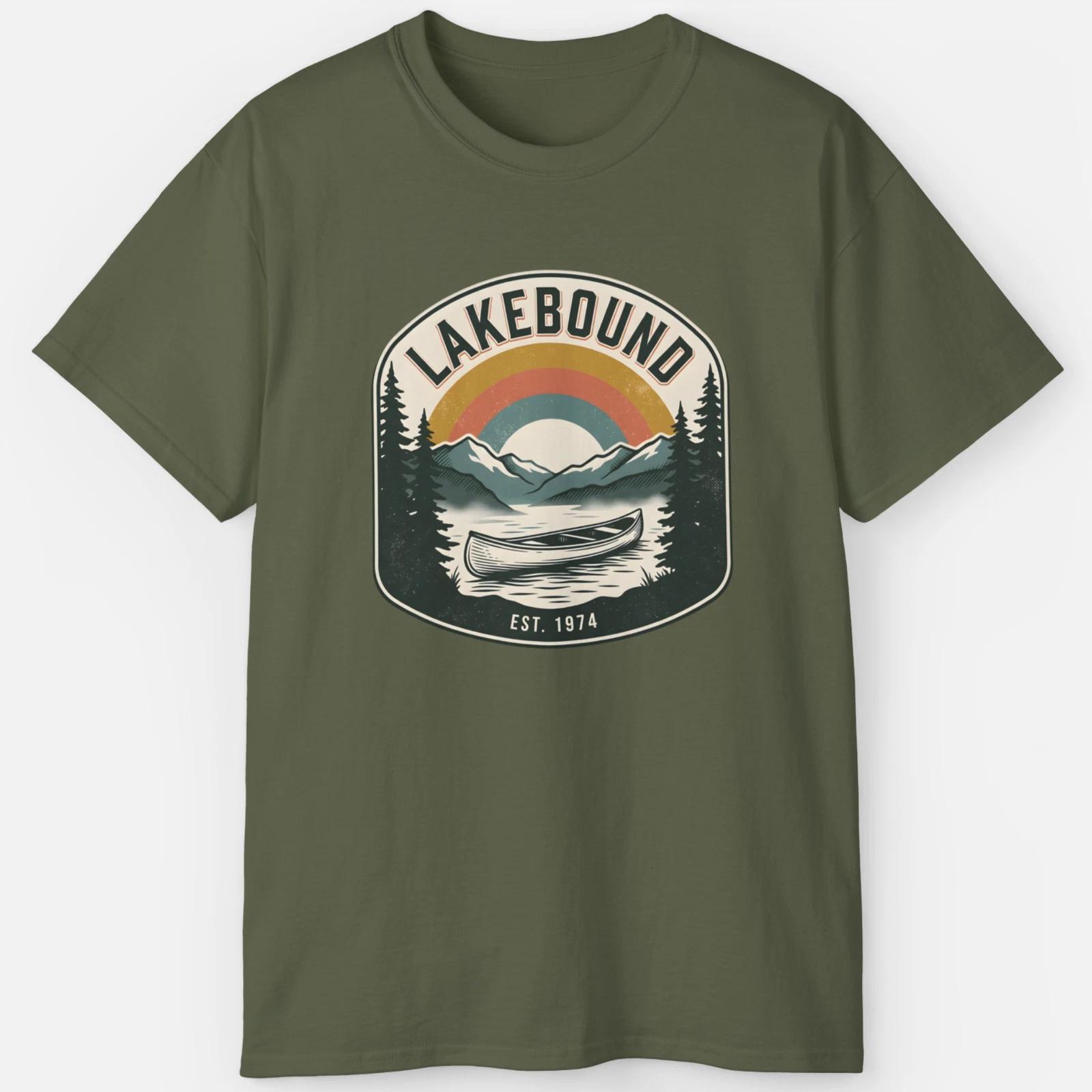Lakebound Shirt – Vintage Canoe Camping Tee S
