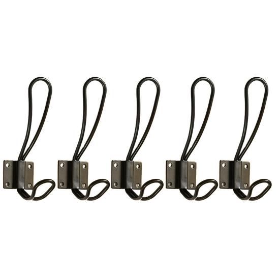 

5 шт. крючков для прихожей в деревенском стиле с винтами, устойчивые к коррозии, легко устанавливаемые крючки для полотенец и одежды античный бронзовый