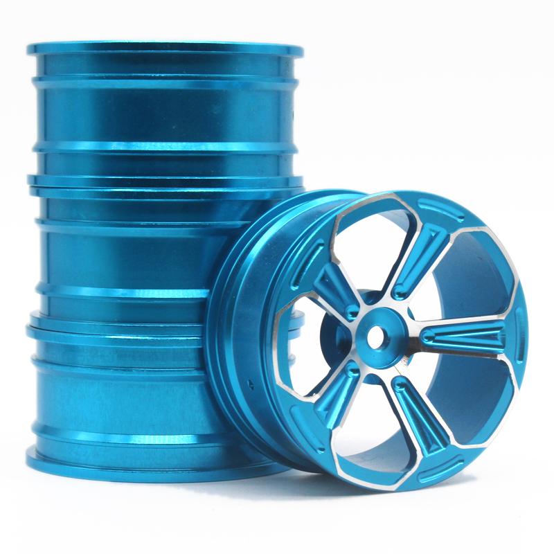 Replacement Aluminum Alloy Metal Wheel Rim Hub Upgraded Repair Parts For 1:10 Tamiya Tt-01 Tt-02 Xv-01 Hsp Hpi Rc Car Wheel