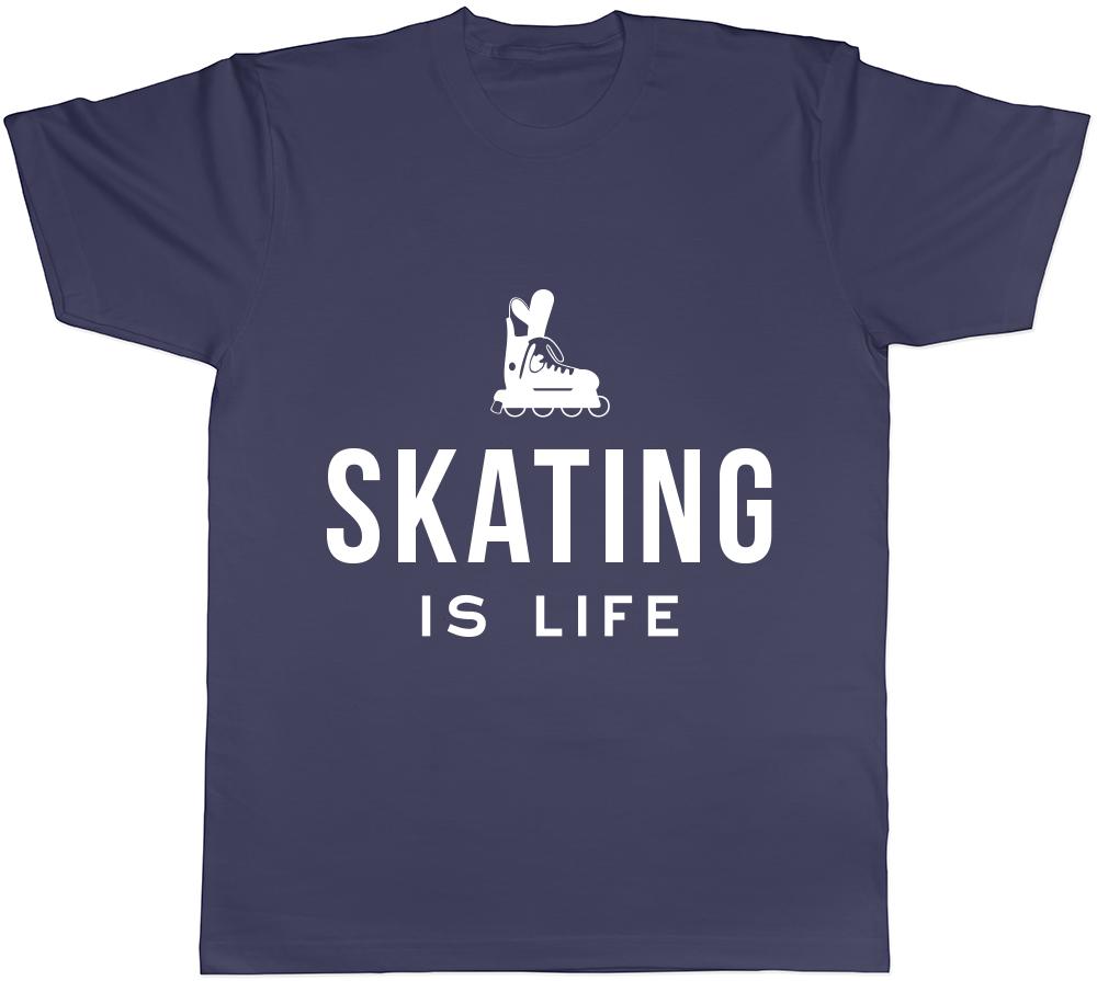Roller Skating is Life Unisexs Unisexs Ladies TShirt Tee
