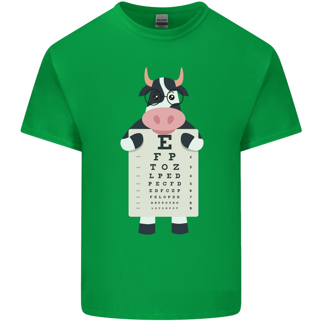 A Cow Holding a Snellen Eye Chart Glasses Unisexs Light Cotton TShirt