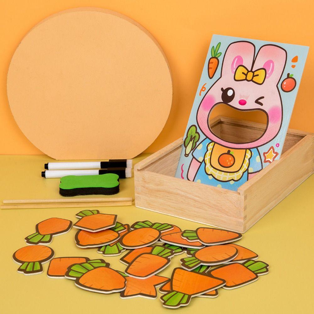 Simulation Pretend Food Set Role Play Wooden Feeding Toy Simulation Feeding Game  Children's Toy