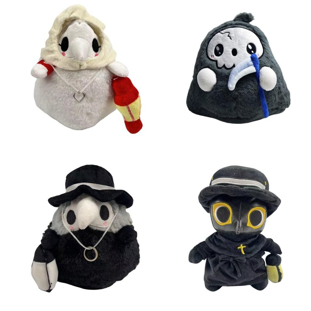 Plague Doctor Plush Doll With Glowin The Dark Features For Halloween Decoration And Collectors