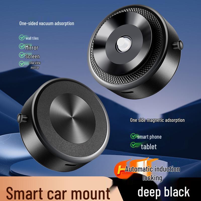 X8Q Magnetic Car Phone Holder: Universal Rotating Vacuum Mount with Screen Sticker Douyin-Compatible