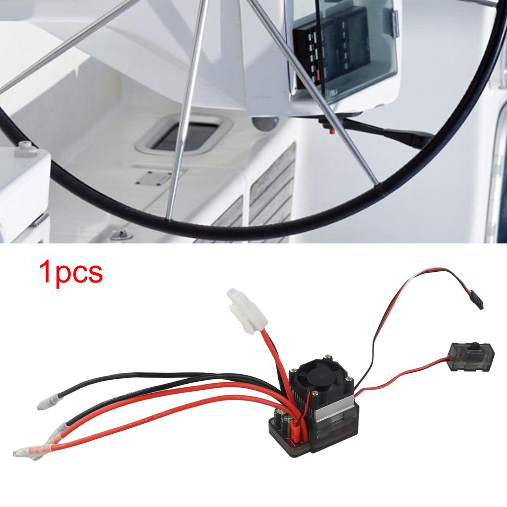 Black Red Brush Motor Speed Controller ESC With Fan Forward Current 600A Powerful Performance Versatile Compatibility