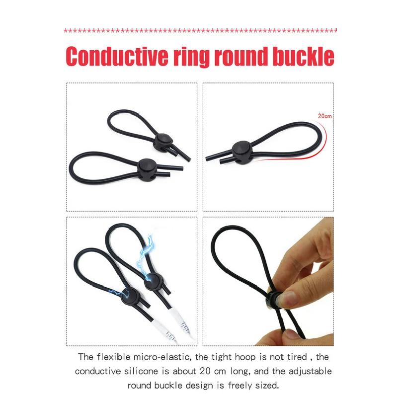 Männlicher Elektroschock-Penisring, Elektrische Stimulationsmassage-Gliedring, Verzögerungszeitring, Spielzeug mit medizinischem Thema, Sexprodukt-Zubehör