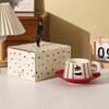 Schnauzer's High Value Coffee Cup Saucer Holiday Souvenir Set Cartoon Puppy Ceramic Cup Water Cup Event Gift