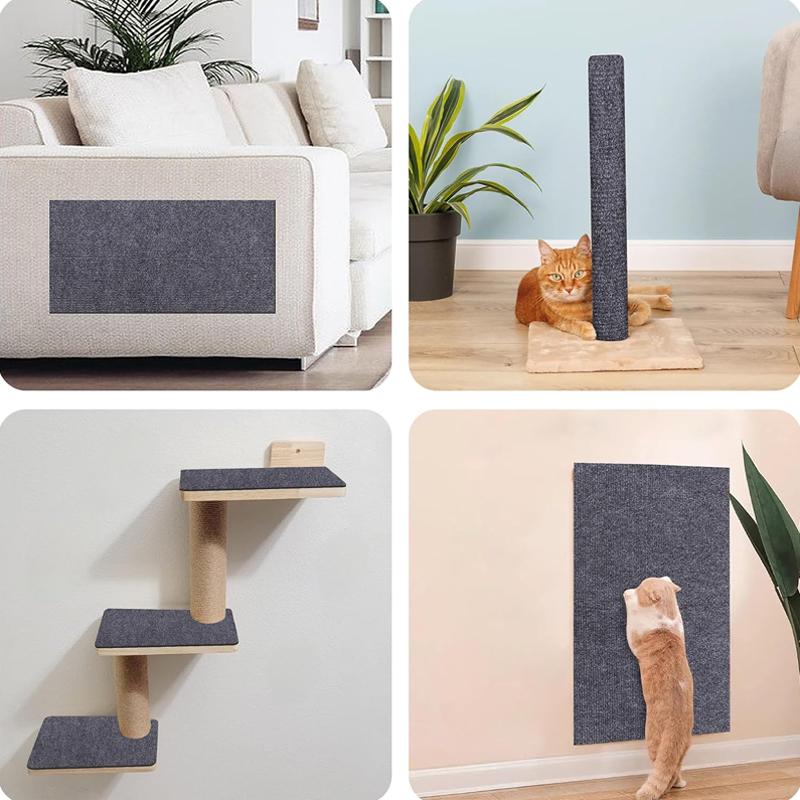 DIY Sofa Protection Pads Self-adhesive Anti Cat Scratch Carpet Furniture Wall Protectors Cover Stickers Cats Scratch Board Mat