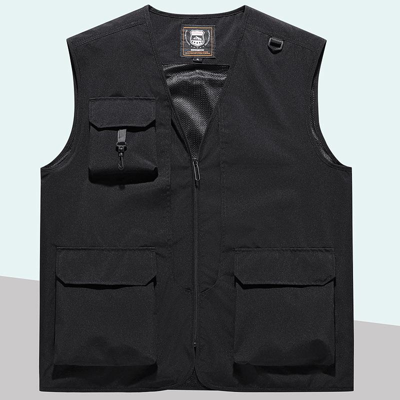 Outdoor Photography Overalls Vest Waiter Tooling MultiPocket Advertising Vest