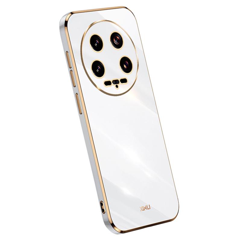 

XINLI For Xiaomi 14 Ultra Electroplated Case Flexible TPU Phone Shell White