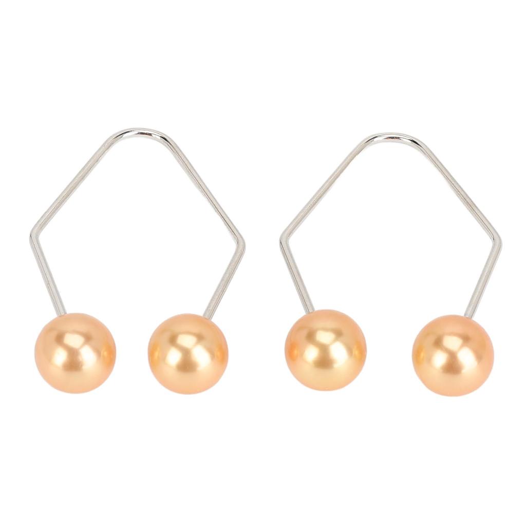 2 Pairs Dimple Maker Portable Easy To Wear Smile Beauty Dimple Exerciser for Cheek Face Orange