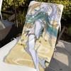 Game Genshin Impact Zibai Towel Sports Quick Dry Travel Camping Gear Sandproof Soft Light Large Beach Towel