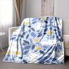 1pc Cats Flowers Lightweight Flannel Blanket, Comfortable and Warm Blanket, for Office and Camping Sofa Bed, Livingroom147
