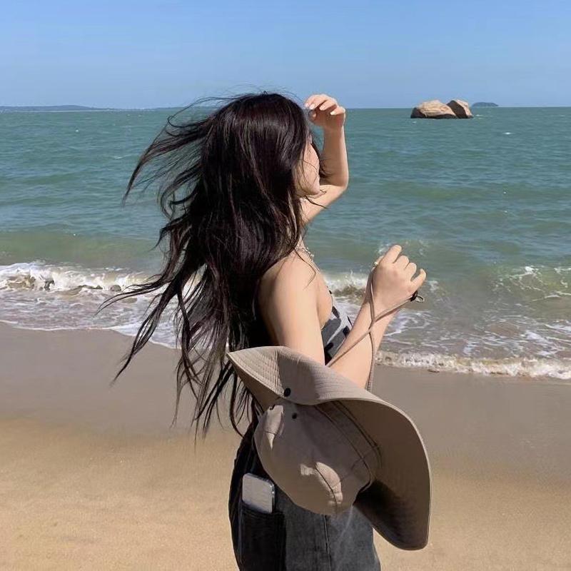 2023 Retro Mountaineering Hat Women Spring Summer Outdoor Camping Drawstring Western Cowboy Hats Simple Sunshade Fisherman Cap
