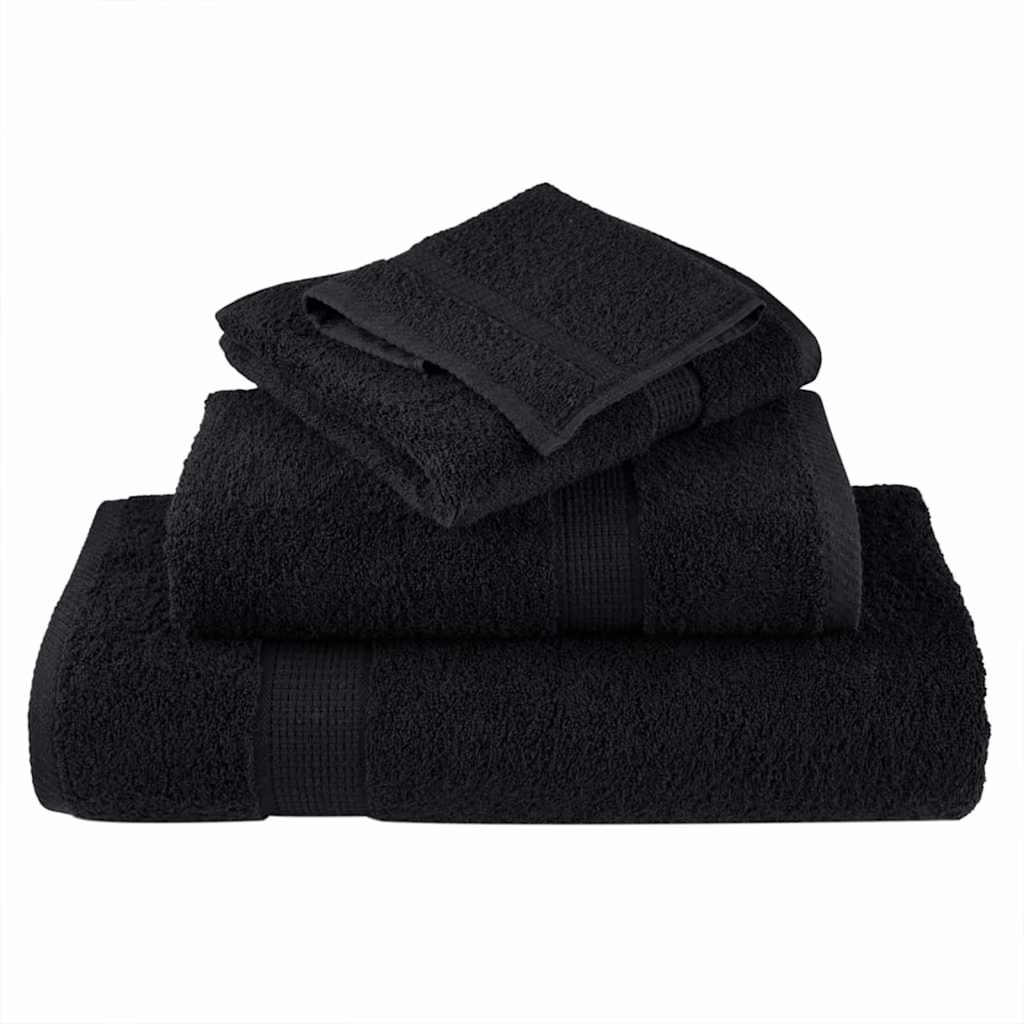 SOLUND Guest Towel 10 Pcs Black 15 X 21 Cm 550 Gsm