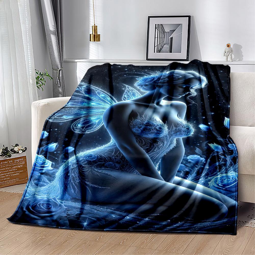 Gothic Style Blanket Soft Warm Cozy Suitable for Office Chair Bedding Chair for All Occasions Modern Gift for Travel Home Birthdays