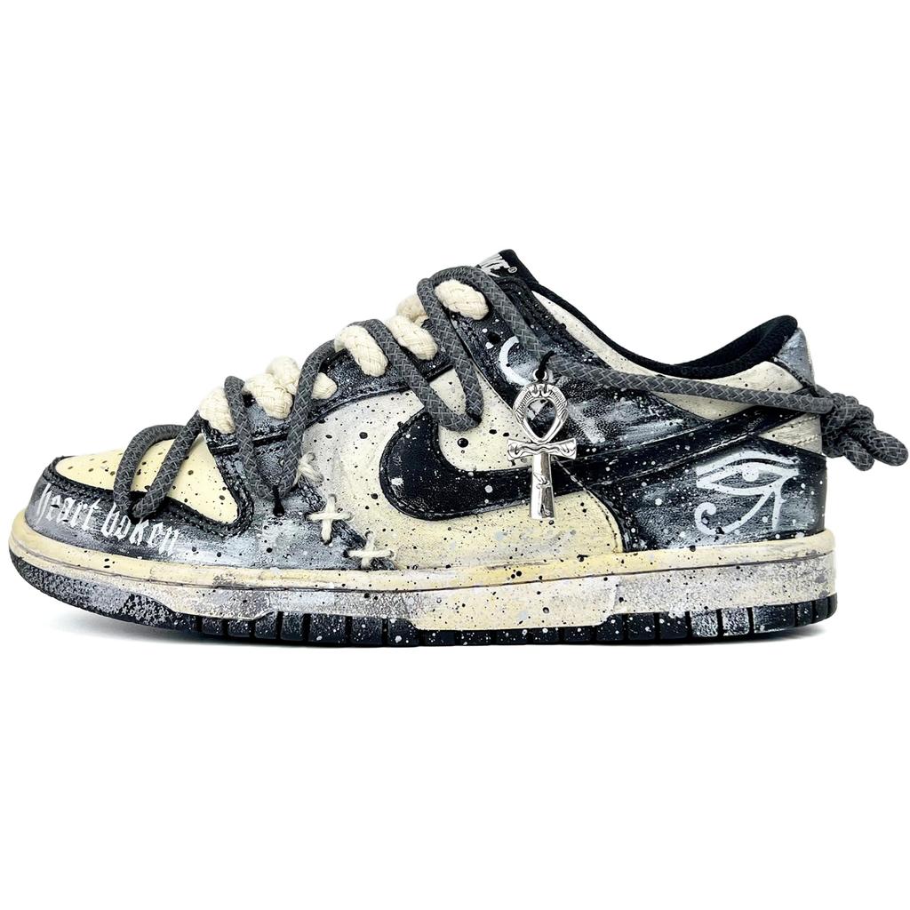 Nike Dunk Retro Black All The Best Low top Skateboard Shoes Men's Black White Gray DD1391-100(Team45-)