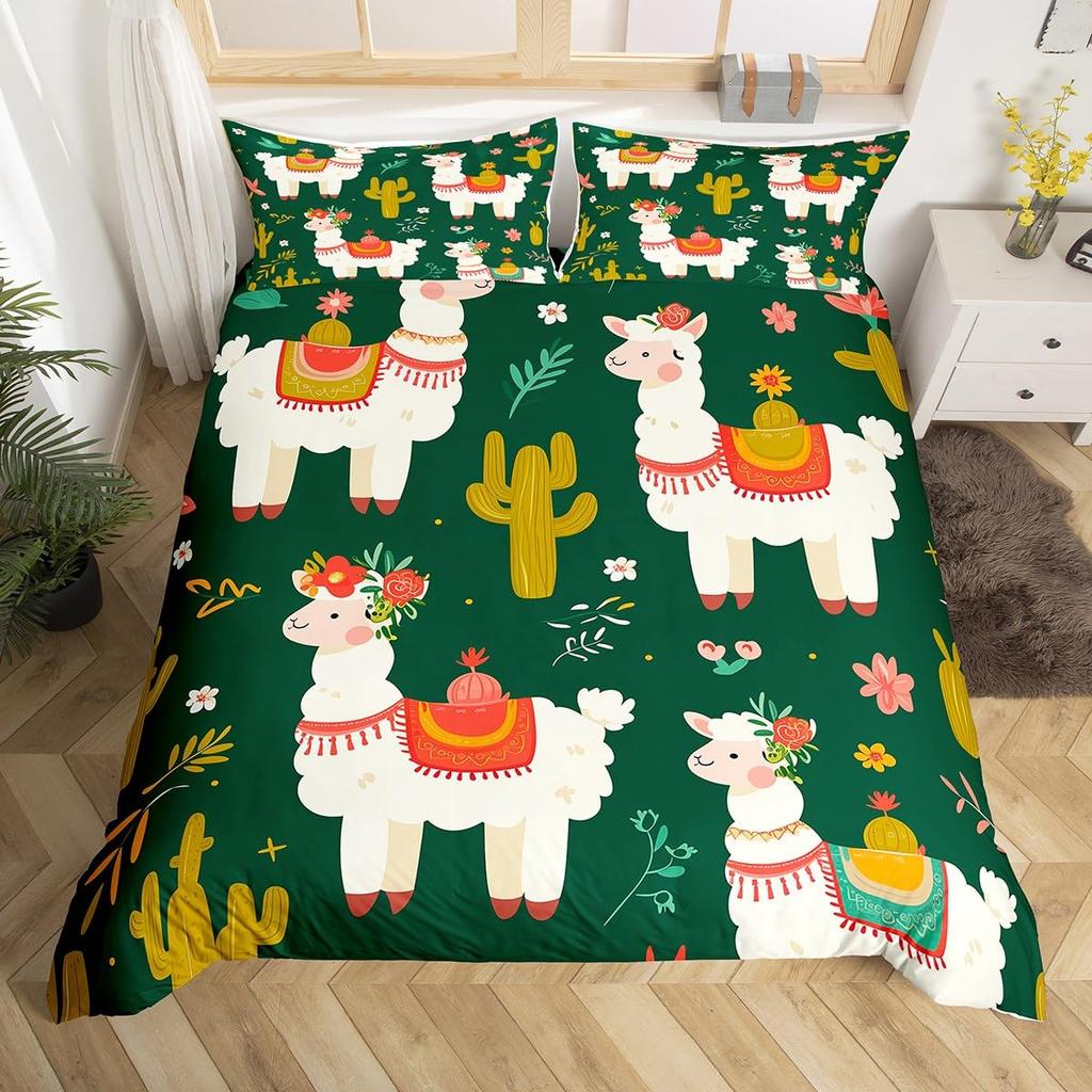 Comforter Cute Alpaca Queen Size Lightweight Down S Bedroom Decor Cartoon Animals No Comforter