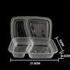 Disposable Thickened Food Container 3 4 5 Compartments with Lid for Canteen Business Meal Delivery