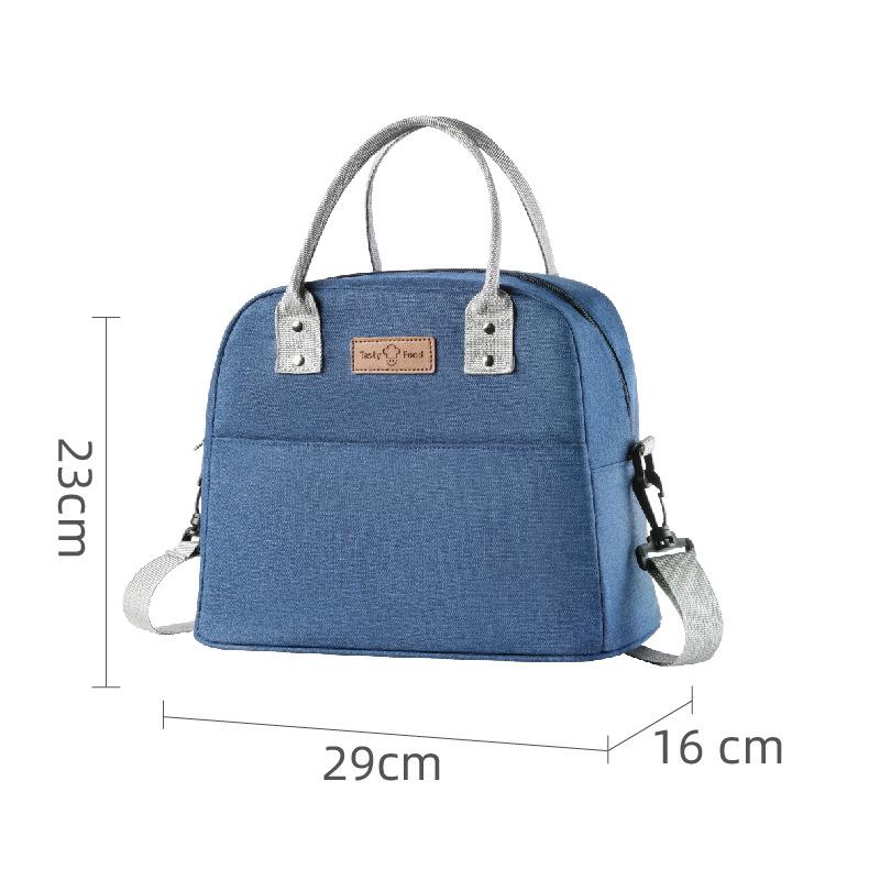 New Portable Lunch Bag For Women Fridge Bag Zipper Thermal Bag Crossbody Lunch Box Tote Food Picnic Beach Bag