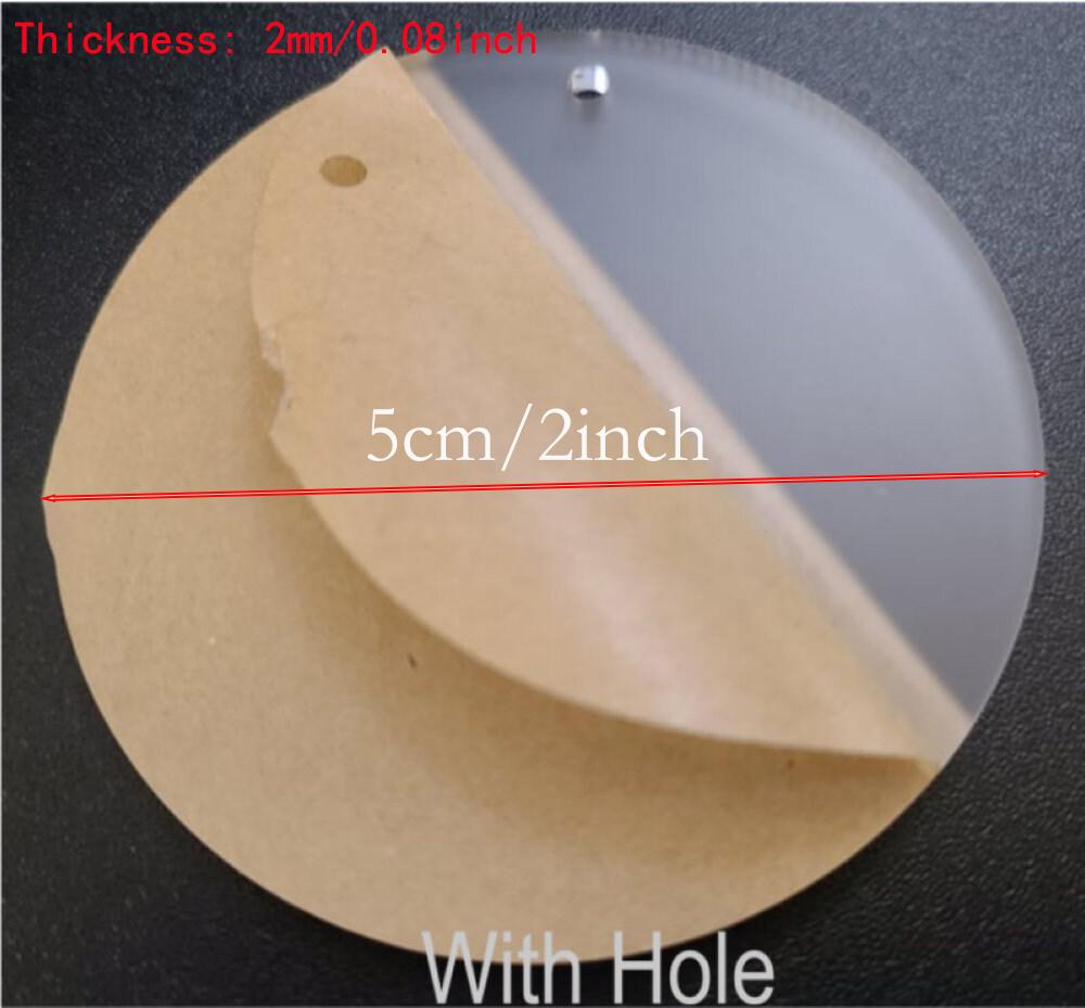 

Frosted Acrylic Round Wedding Place Card Circle Sheet for Gift Tag Ornament DIY Craft Art Project Painting Keychain Party Decor 25pcs