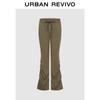 UR Women's Retro Drawstring Flared Trousers