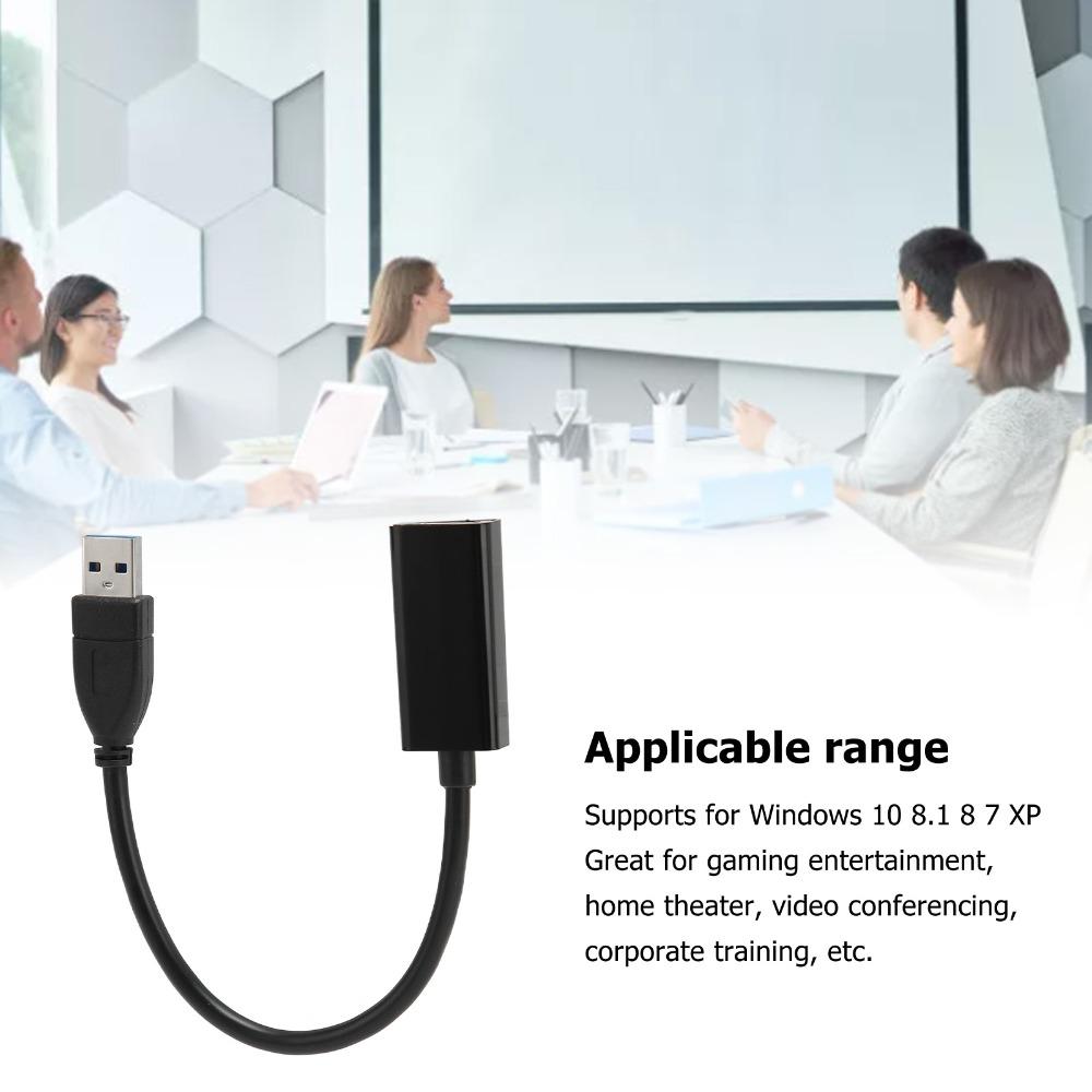 Portable USB3.0 To HD Multimedia Adapter 5Gbps Speed 5Gbps Video Adapter  for Windows PC
